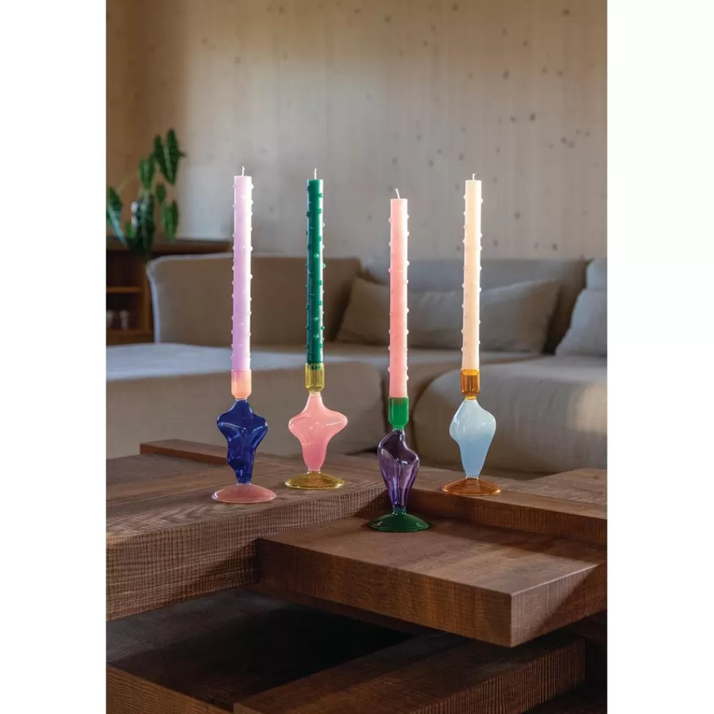 &k amsterdam Candelabros^Candelabro De Vidrio Flux