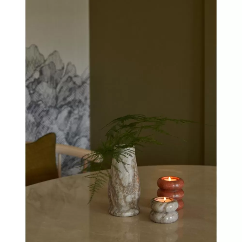 Westwing Collection Portavelas^Set De Portavelas Y Candelabros 2En1 De Marmol Orta, 2 Uds.