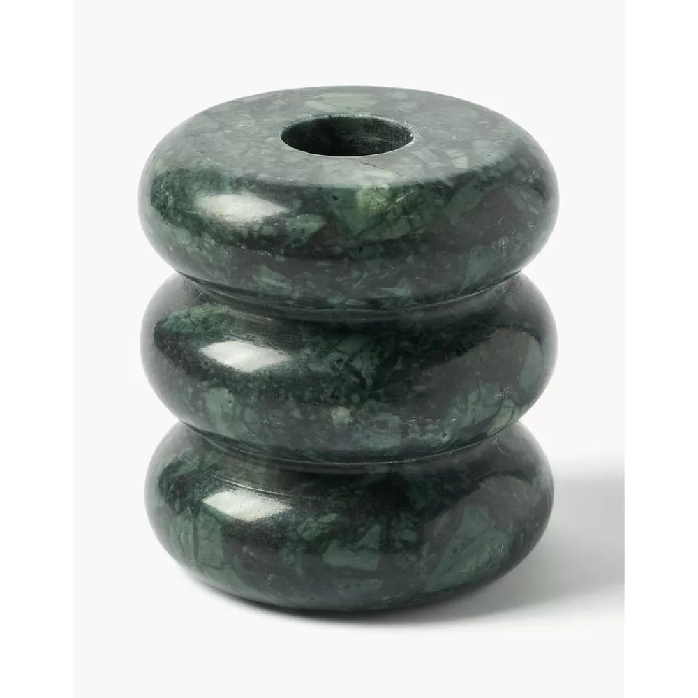 Westwing Collection Portavelas^Set De Portavelas Y Candelabros 2En1 De Marmol Orta, 2 Uds.