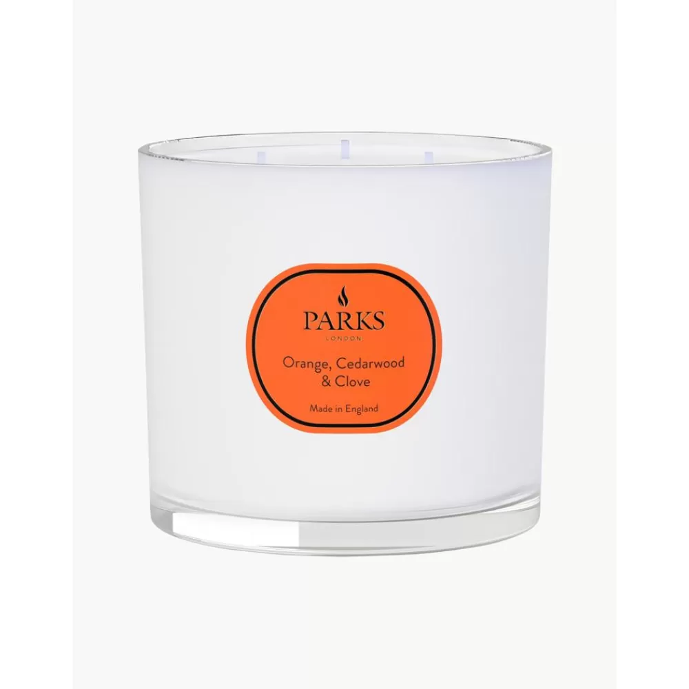 Parks London Velas Perfumadas^Vela Perfumada Con Tres Mechas Aromatherapy (Naranja, Cedro Y Clavo)