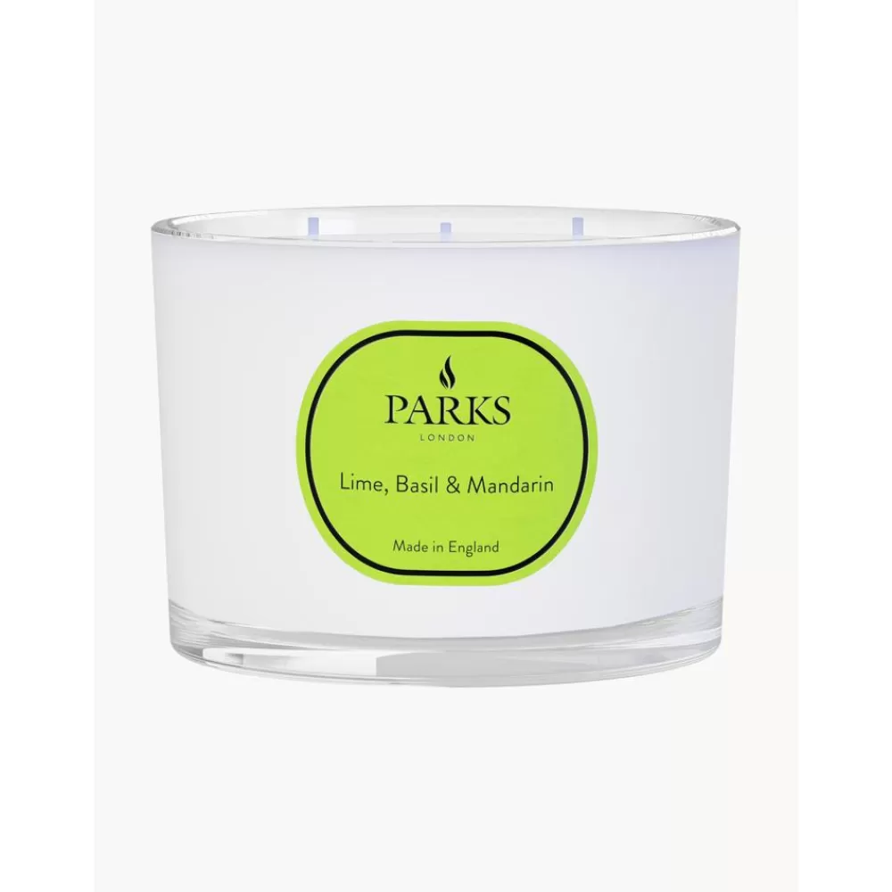 Parks London Velas Perfumadas^Vela Perfumada De Tres Mechas Vintage Aromatherapy (Lima, Albahaca Y Mandarina)