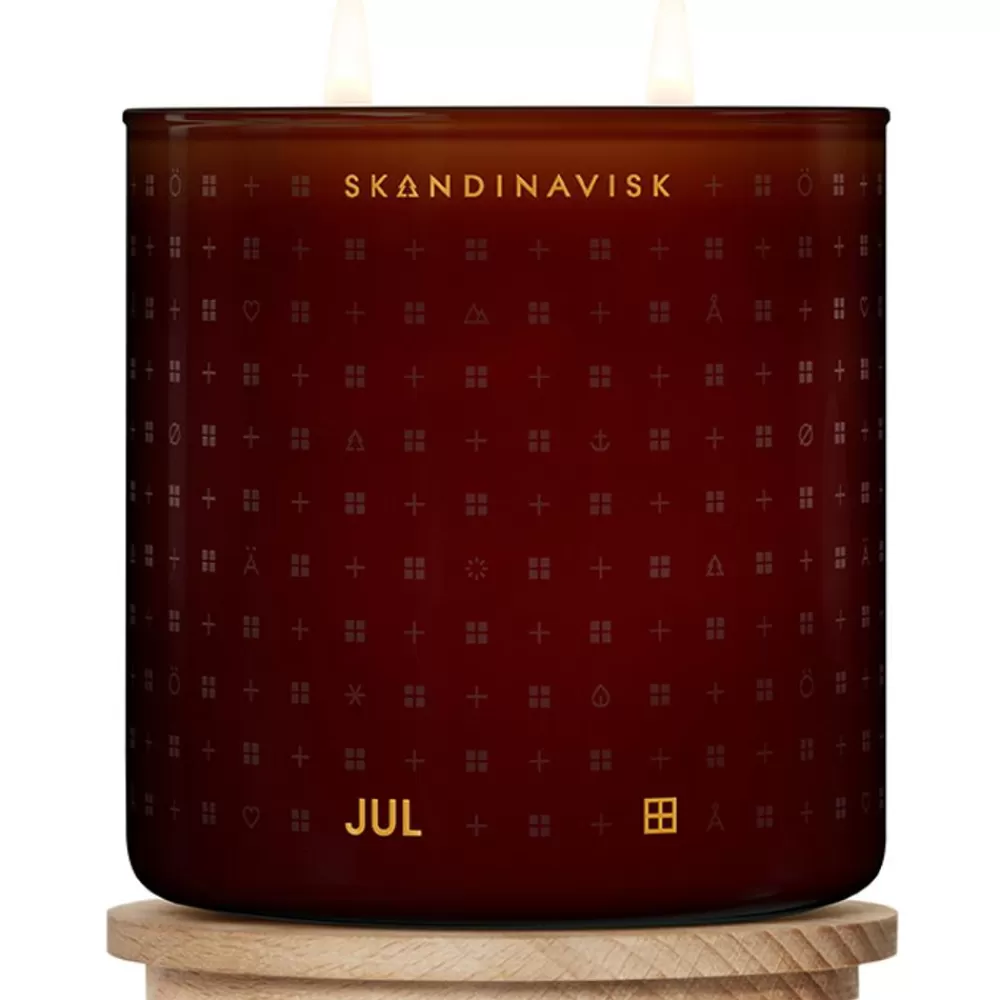 Skandinavisk Velas Perfumadas^Vela Perfumada Dos Mechas Jul (Canela, Clavo, Jengibre, Miel, Vino Caliente)