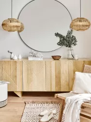 Westwing Collection Aparador De Madera De Maciza Louis