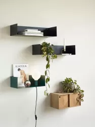 Hübsch Aparador De Pared De Madera De Roble Con Diseno En Espiga Herringbone