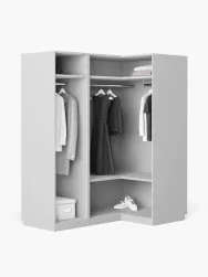Westwing Collection Armario Esquinero Modular Simone, 3 Puertas (165 Cm), Diferentes Variantes