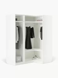 Westwing Collection Armario Esquinero Modular Simone, 3 Puertas (165 Cm), Diferentes Variantes