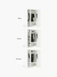 Westwing Collection Armario Esquinero Modular Simone, 2 Puertas (115 Cm), Diferentes Variantes