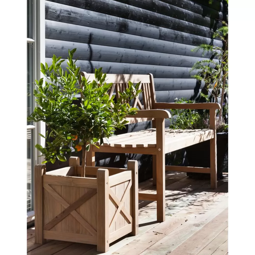Cinas Muebles De Jardin^Banco De Madera De Teca Para Exterior Rosenborg
