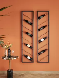 Kare Design Botellero Colgante Bistro, Para 8 Botellas