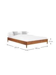 Westwing Collection Cama De Madera De Pino Maciza Windsor