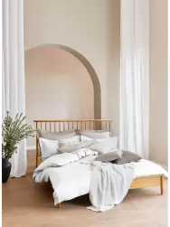 Westwing Collection Cama De Madera De Pino Maciza Windsor, Con Cabecero