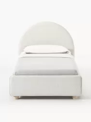 Westwing Collection Cama Individual En Tejido Boucle Ebba, Con Espacio De Almacenamiento