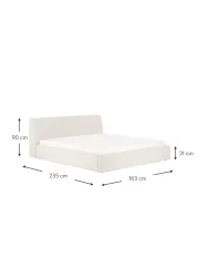 Westwing Collection Cama Tapizada Cloud