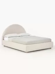 Westwing Collection Cama Tapizada En Tejido Boucle Ebba, Con Espacio De Almacenamiento