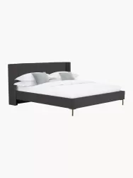 Westwing Collection Cama Tapizada En Terciopelo Dusk