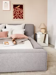 Westwing Collection Cama Tapizada Lennon
