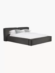 Westwing Collection Cama Tapizada Lennon, Con Espacio De Almacenamiento