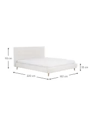 Westwing Collection Cama Tapizada Moon