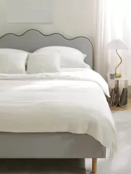 Westwing Collection Cama Tapizada Romy, Con Cabecero