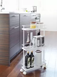 Yamazaki Carrito Organizador Con Ruedas Tower