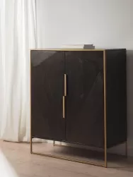 Westwing Collection Chiffonnier De Madera Maciza De Mango Harry