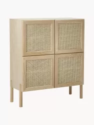 Westwing Collection Chiffonnier De Roble Con Tejido Vienes Jolie