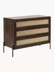 Westwing Collection Comoda Cajonera Con Tejido Vienes Vienna