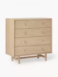 Westwing Collection Comoda Con Cajones De Roble Diana