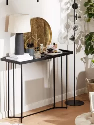Westwing Collection Consola De Recibidor De Madera Maciza Luca