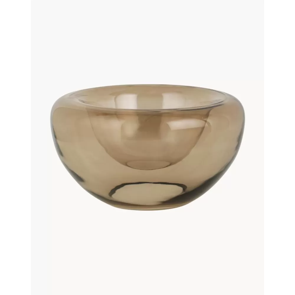 Kristina Dam Cuencos Decorativos^Cuenco Decorativo De Vidrio Soplado Artesanalmente Opal, O 36 Cm