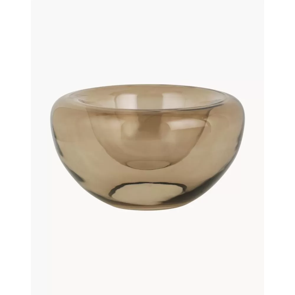 Kristina Dam Cuencos Decorativos^Cuenco Decorativo De Vidrio Soplado Artesanalmente Opal, O 25 Cm