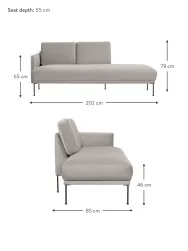 Westwing Collection Divan De Terciopelo Fluente