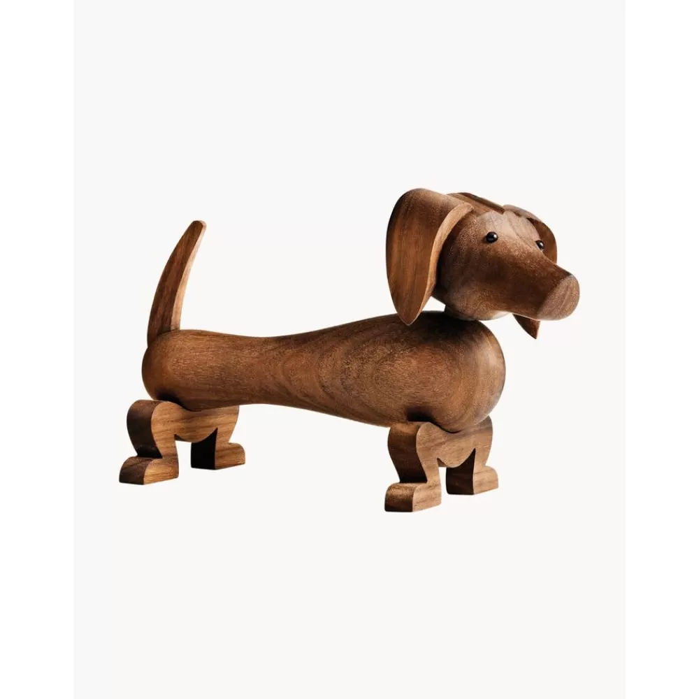 Kay Bojesen Figuras Decorativas^Figura Decorativa De Madera De Nogal Hund