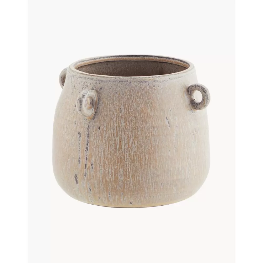 Madam Stoltz Maceteros^Macetero Pequeno De Gres Rings, Estilo Vintage
