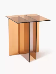 Westwing Collection Mesa Auxiliar De Vidrio Anouk