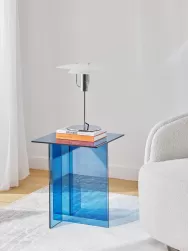 Westwing Collection Mesa Auxiliar De Vidrio Anouk