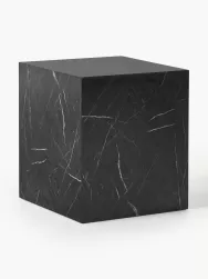 Westwing Collection Mesa Auxiliar En Look Marmol Lesley