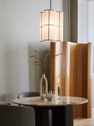 Audo Copenhagen Mesa De Comedor Androgyne, Tablero De Piedra Arenisca, O 120 Cm