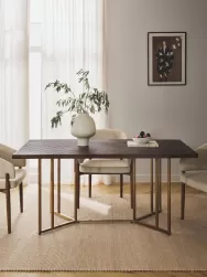 Westwing Collection Mesa De Comedor De Madera De Mango Luca, Tamanos Diferentes