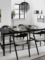 Westwing Collection Mesa De Comedor De Madera De Mango Raw, 180 X 90 Cm