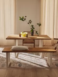 Westwing Collection Mesa De Comedor De Madera De Roble Oliver, Diferentes Tamanos