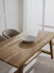 Westwing Collection Mesa De Comedor De Madera De Teca Lawas, Tamanos Diferentes