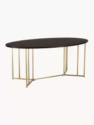 Westwing Collection Mesa De Comedor Ovalada De Madera De Mango Luca, Tamanos Diferentes