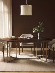 Westwing Collection Mesa De Comedor Ovalada De Madera De Mango Luca, Tamanos Diferentes
