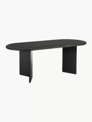 Westwing Collection Mesa De Comedor Ovalada De Madera Toni, 200 X 90 Cm