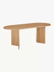 Westwing Collection Mesa De Comedor Ovalada De Madera Toni, 200 X 90 Cm