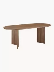 Westwing Collection Mesa De Comedor Ovalada De Madera Toni, 200 X 90 Cm