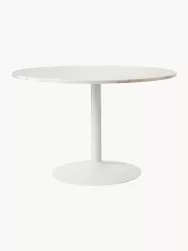 Westwing Collection Mesa De Comedor Ovalada De Marmol Miley, 120 X 90 Cm