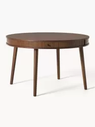 Westwing Collection Mesa De Comedor Redonda Calary, Con Espacio De Almacenamiento