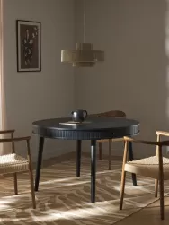 Westwing Collection Mesa De Comedor Redonda Calary, Con Espacio De Almacenamiento